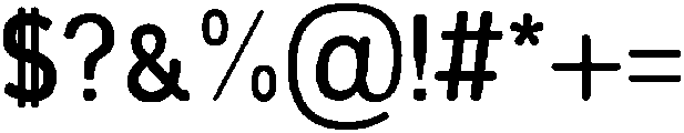 Ardent Round Bold otf (700) Font OTHER CHARS