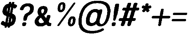 Ardent Round Extra-Bold Italic otf (700) Font OTHER CHARS