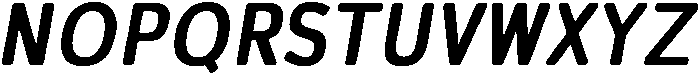 Ardent Round Extra-Bold Italic otf (700) Font UPPERCASE