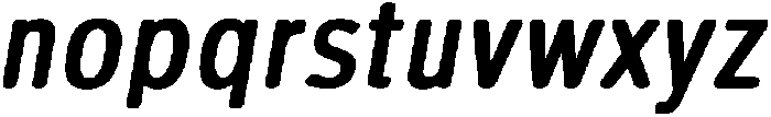 Ardent Round Extra-Bold Italic otf (700) Font LOWERCASE