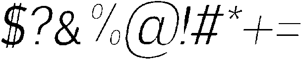 Ardent Round Light Italic otf (300) Font OTHER CHARS