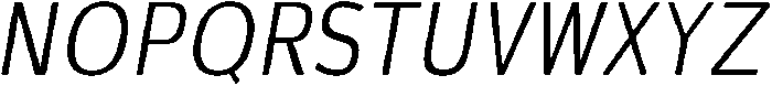Ardent Round Light Italic otf (300) Font UPPERCASE
