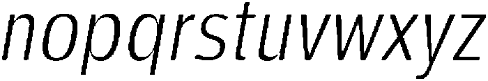 Ardent Round Light Italic otf (300) Font LOWERCASE