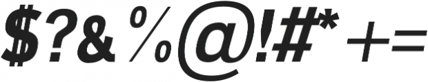 Ardent Sans Extra-Bold Italic otf (700) Font OTHER CHARS