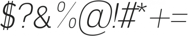 Ardent Sans-Light Italic otf (300) Font OTHER CHARS