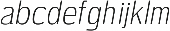 Ardent Sans-Light Italic otf (300) Font LOWERCASE