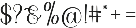 Arelina Script Regular otf (400) Font OTHER CHARS