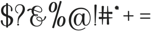Arelina Script Regular otf (700) Font OTHER CHARS