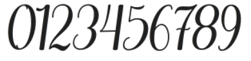 Arelina Slant Regular otf (400) Font OTHER CHARS