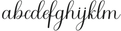 Arelina Slant Regular otf (400) Font LOWERCASE