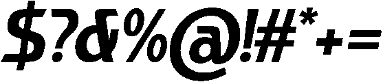 Aresca Sans Italic otf (400) Font OTHER CHARS