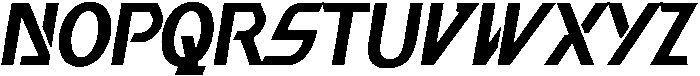 Aresca Sans Italic otf (400) Font UPPERCASE