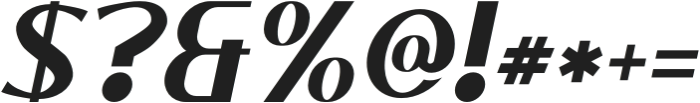 Areto Italic otf (400) Font OTHER CHARS