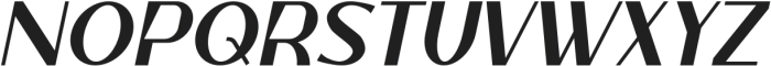 Areto Italic otf (400) Font UPPERCASE