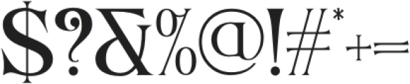 Areus Regular otf (400) Font OTHER CHARS