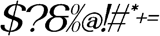 Arezandra Italic otf (400) Font OTHER CHARS