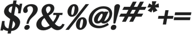 Arfee-BoldItalic otf (700) Font OTHER CHARS