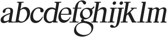 Arfee-Italic otf (400) Font LOWERCASE