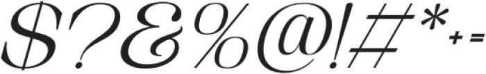 Arfide Mostera Italic otf (400) Font OTHER CHARS