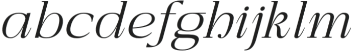 Arfide Mostera Italic otf (400) Font LOWERCASE