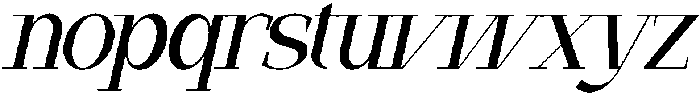 Argalis Oblique otf (400) Font LOWERCASE
