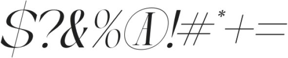 Arganica Brannds Italic Italic otf (400) Font OTHER CHARS