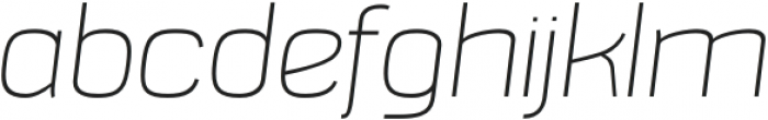 Argo Nova Thin Italic otf (100) Font LOWERCASE