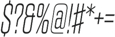 Argon Light Italic otf (300) Font OTHER CHARS
