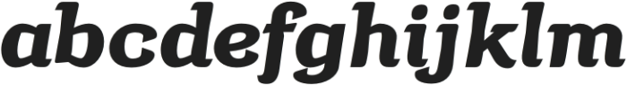 Argumend Black Italic otf (900) Font LOWERCASE