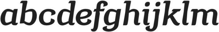 Argumend DemiBold Italic otf (600) Font LOWERCASE