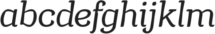 Argumend Light Italic otf (300) Font LOWERCASE