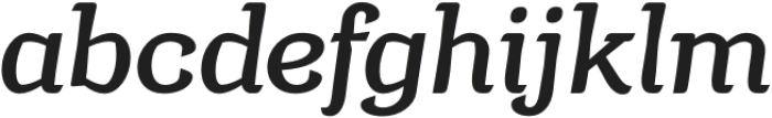 Argumend Medium Italic otf (500) Font LOWERCASE