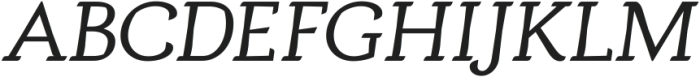 Argumend Variable Italic ttf (400) Font UPPERCASE