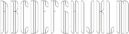 Aria Outline otf (400) Font LOWERCASE