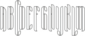 Aria OutlineTwo otf (400) Font UPPERCASE
