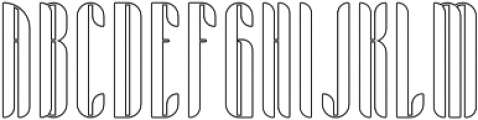 Aria OutlineTwo otf (400) Font LOWERCASE
