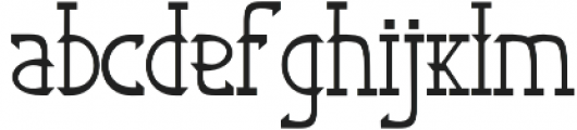 Aria Regular otf (400) Font LOWERCASE