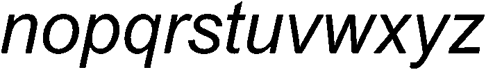 Arial ttf (400) Font LOWERCASE