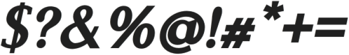 Ariane Coachella ExtraBold Italic otf (700) Font OTHER CHARS