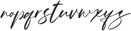 Arianthea Signature otf (400) Font LOWERCASE