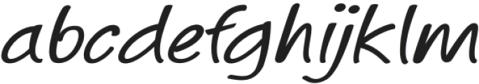 Aribola Expanded Italic otf (400) Font LOWERCASE