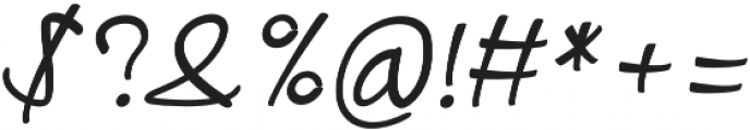 Aribola Italic otf (400) Font OTHER CHARS