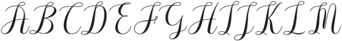 Arieteline Script Regular otf (400) Font UPPERCASE