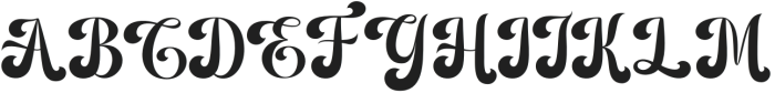 Arighton Regular otf (400) Font UPPERCASE