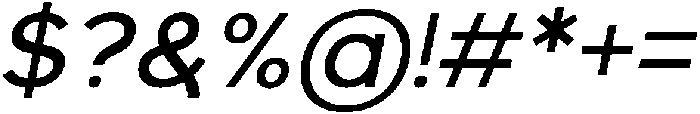 Arint Italic otf (400) Font OTHER CHARS