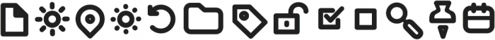 Arista Pro Icons SemiBold otf (600) Font UPPERCASE