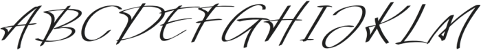 Aristiq Signature otf (400) Font UPPERCASE