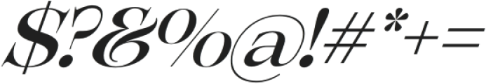 Aristocrat Estate Bold Italic otf (700) Font OTHER CHARS