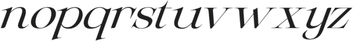 Aristocrat Estate Italic otf (400) Font LOWERCASE