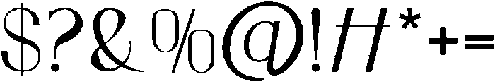 Arizona Regular otf (400) Font OTHER CHARS